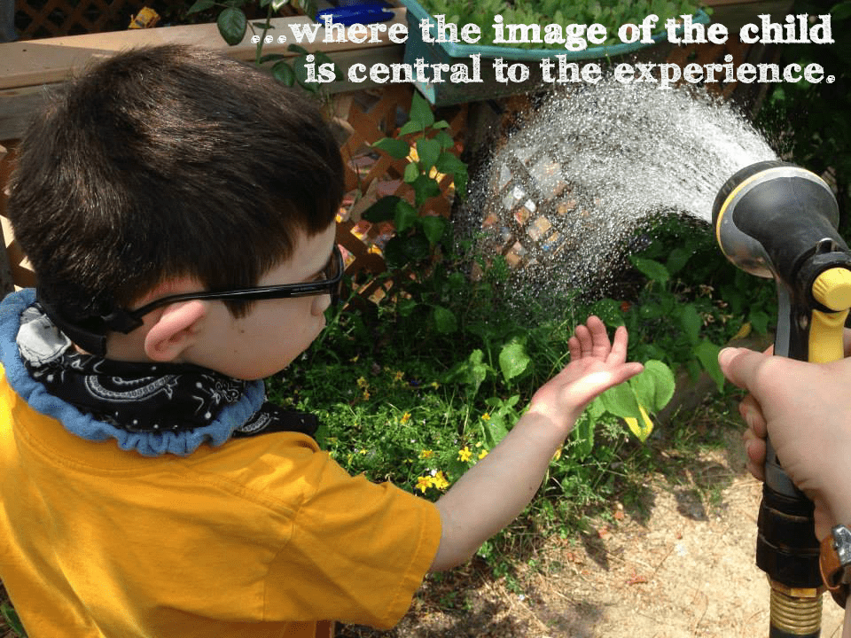 where the image of the child is central to the experience.